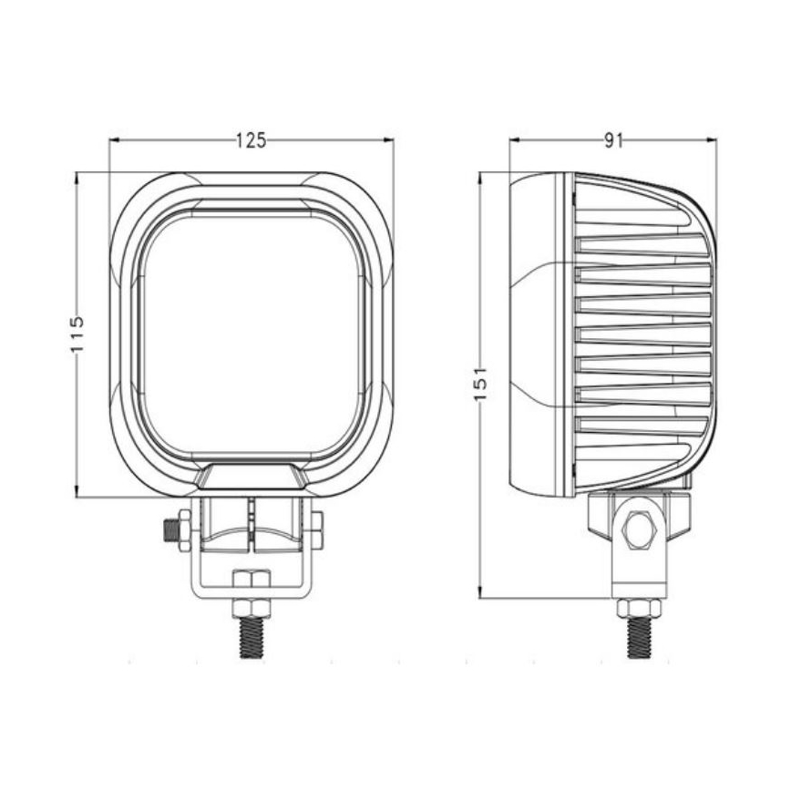 LED-Autoscheinwerfer OSRAM LED/90W/10-30V IP68 5700K