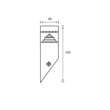 LED Auβen-Wandbeleuchtung SALIX 1xLED/6W/230V IP44