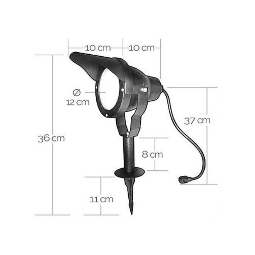 LED-Auβenleuchte EASY CONNECT 1xGU10/10W/230V IP67 schwarz
