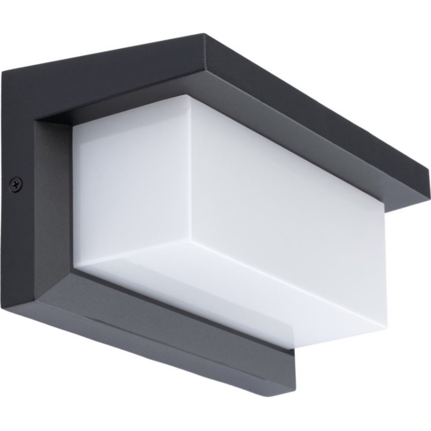 LED-Wandleuchte für den Außenbereich mit Glühlampe und Dämmerungssensor NEELY 1xE27/9W/230V IP54 anthrazit