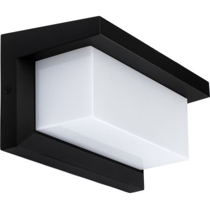 LED-Wandleuchte für den Außenbereich mit Glühlampe und Dämmerungssensor NEELY 1xE27/9W/230V IP54 schwarz