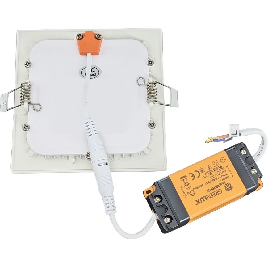 LED Badezimmer-Einbauleuchte VEGA LED/12W/230V 2800K 16,8 cm IP44 schneeweiß