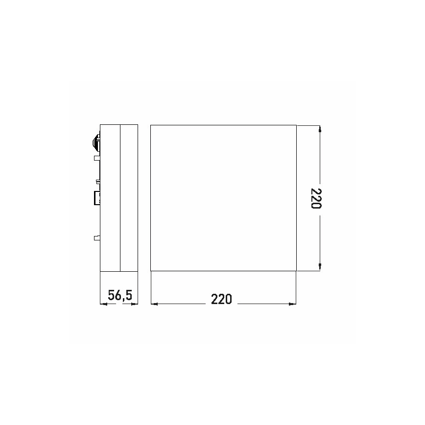 LED Badezimmer-Deckenleuchte LED/12W/230V 3000/4000/6000K 22x22 cm IP44