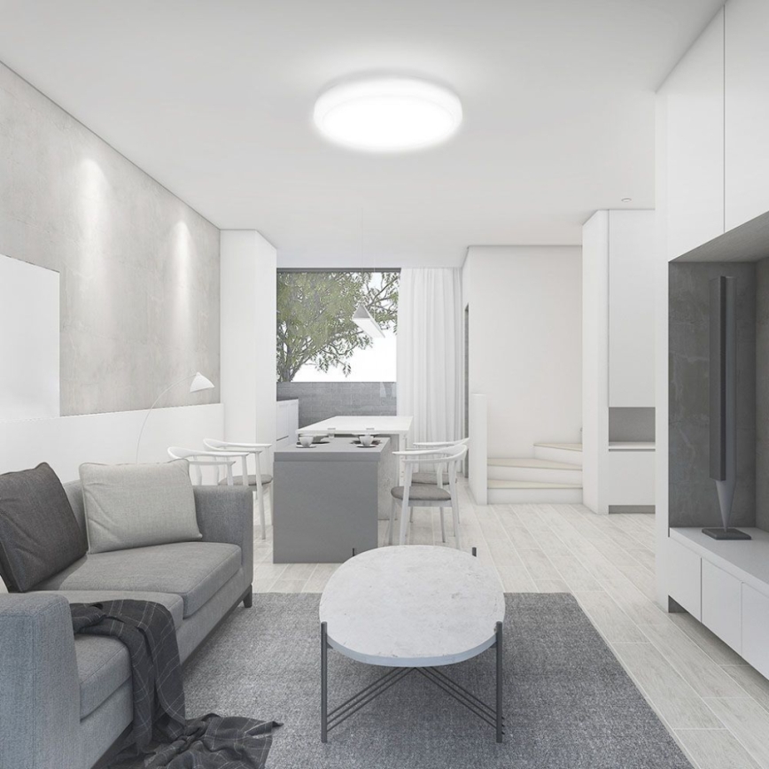LED-Badezimmer-Deckenleuchte 18W/230V 4000K IP44 Ø 25 cm Weiß