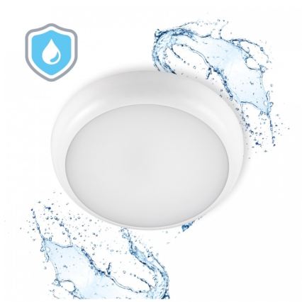 LED-Badezimmer-Deckenleuchte DEFENDER LED/12/18/24W/230V 3000/4000/6500K IP65 Ø 30 cm weiß