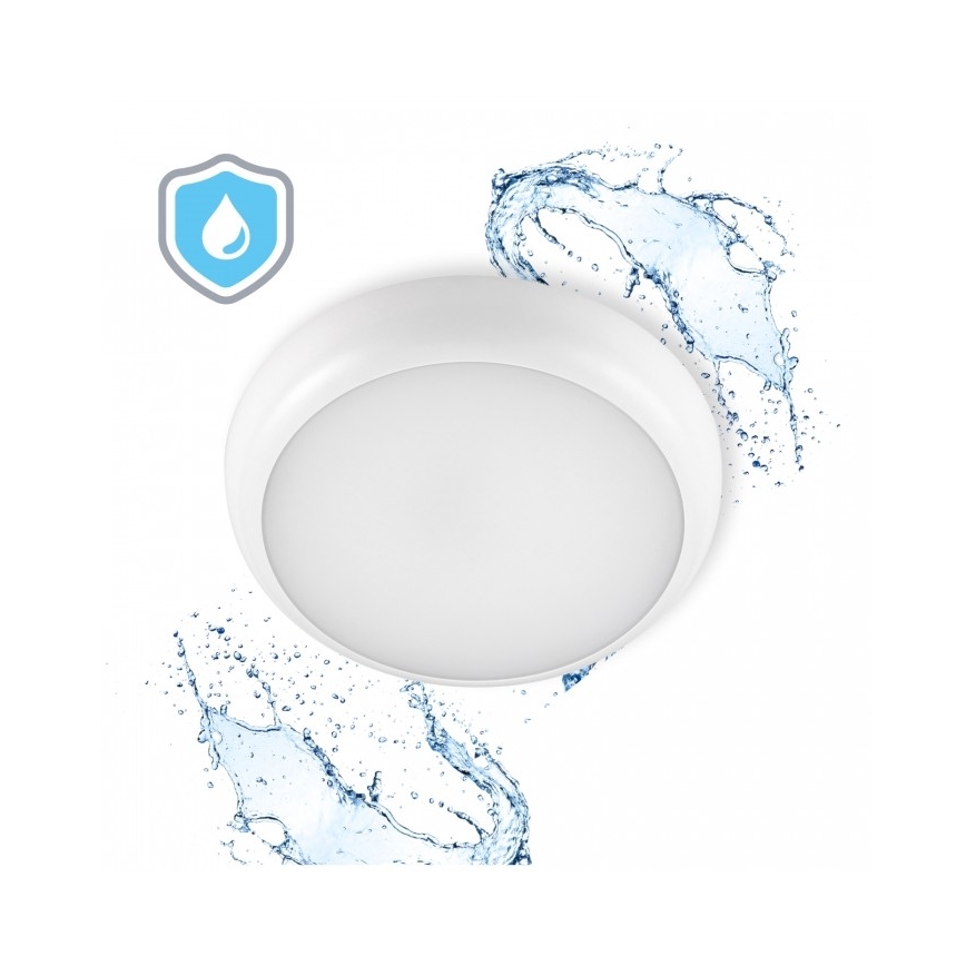 LED-Badezimmer-Deckenleuchte DEFENDER LED/12/18/24W/230V 3000/4000/6500K IP65 Ø 30 cm weiß