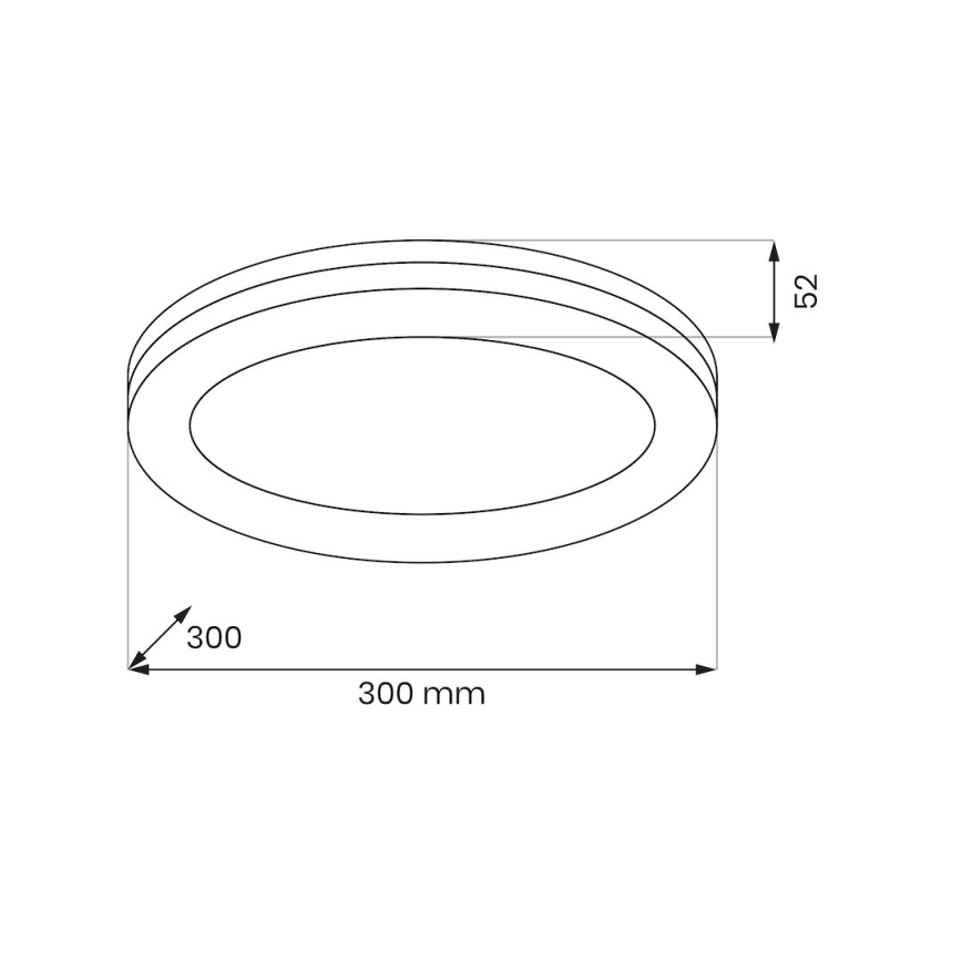LED-Badezimmer-Deckenleuchte MARLON LED/36W/230V Ø 30 cm IP54 weiß