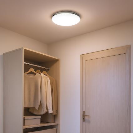 LED-Badezimmer-Deckenleuchte MAYA LED/15W/230V Ø 33 cm IP44 glänzendes Chrom