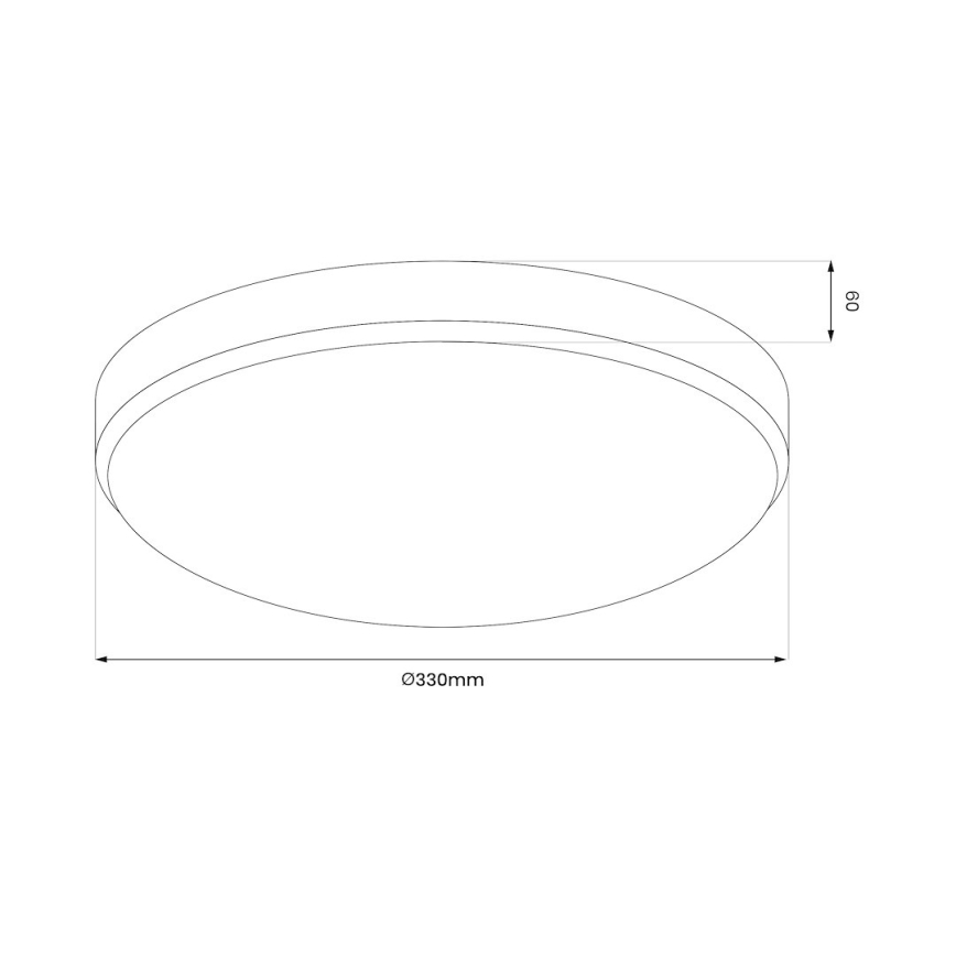 LED-Badezimmer-Deckenleuchte MAYA LED/15W/230V Ø 33 cm IP44 glänzendes Chrom