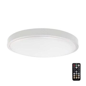 LED Badezimmer-Deckenleuchte mit Sensor SAMSUNG CHIP LED/18W/230V IP44 3000K Ø 29 cm Weiß + Fernbedienung