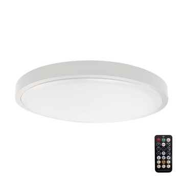 LED Badezimmer-Deckenleuchte mit Sensor SAMSUNG CHIP LED/24W/230V IP44 3000K Ø 35 cm Weiß + Fernbedienung