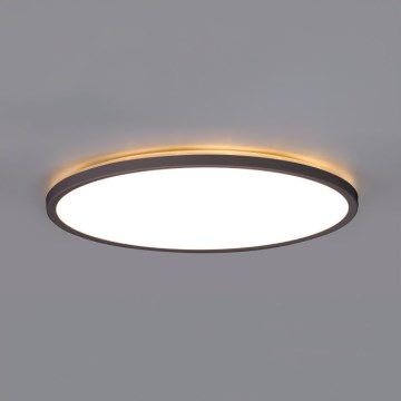 LED Badezimmer-Deckenleuchte NIVERA LED/18W/230V IP54 3000/4000/6000K Ø 30 cm schwarz
