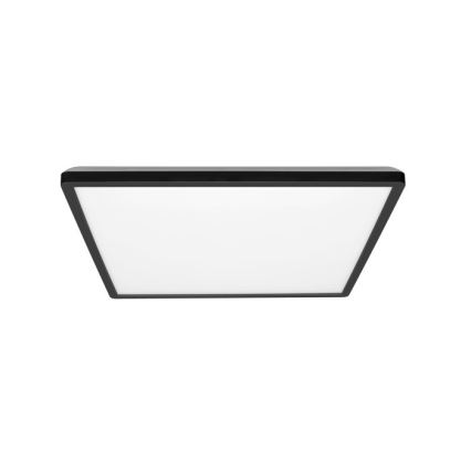 LED Badezimmer-Deckenleuchte NIVERA LED/24W/230V IP54 3000/4000/6000K 30x30 cm schwarz