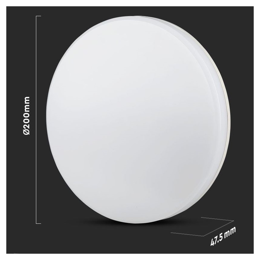 LED Badezimmer-Deckenleuchte SAMSUNG CHIP LED/15W/230V 20cm 3000K IP44