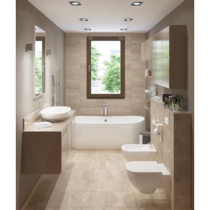 LED Badezimmer-Einbauleuchte BONO LED/5W/230V 3000K IP65 glänzender Chrom