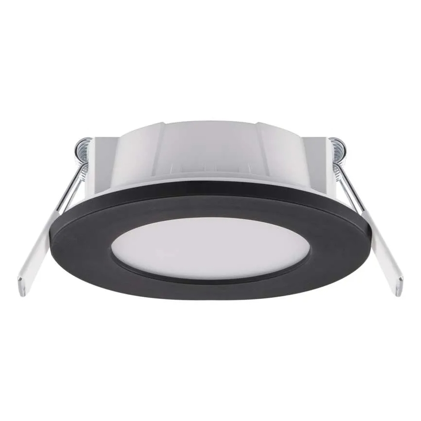 LED Badezimmer-Einbauleuchte LORI LED/4,5W/230V IP65 2700/4000K Ø 8,5 cm Schwarz