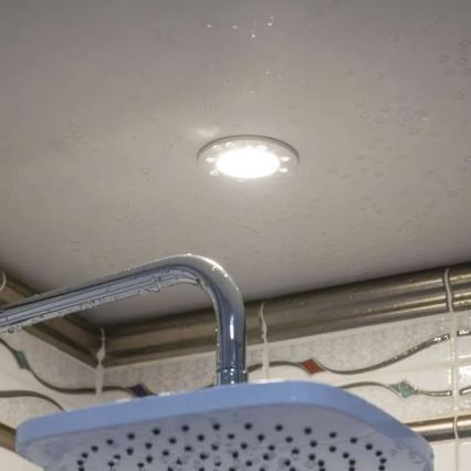 LED Badezimmer-Einbauleuchte LORI LED/4,5W/230V IP65 2700/4000K Ø 8,5 cm Weiß