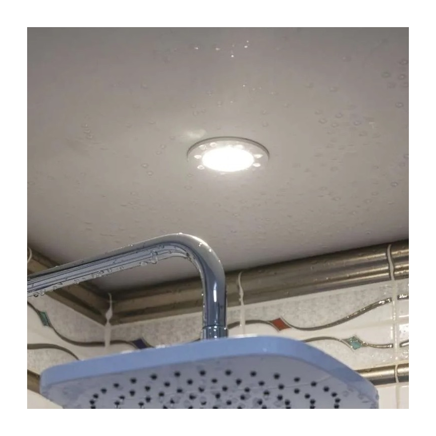 LED Badezimmer-Einbauleuchte LORI LED/4,5W/230V IP65 2700/4000K Ø 8,5 cm Weiß