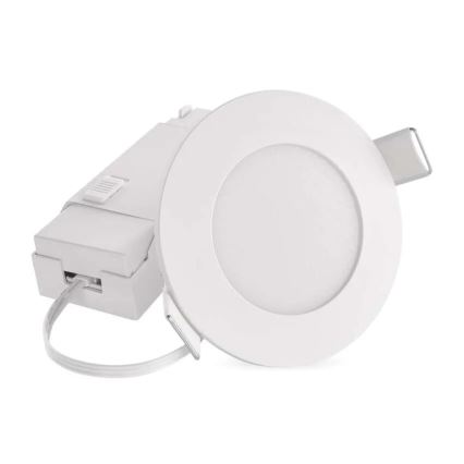 LED Badezimmer-Einbauleuchte LORI LED/4,5W/230V IP65 2700/4000K Ø 8,5 cm Weiß