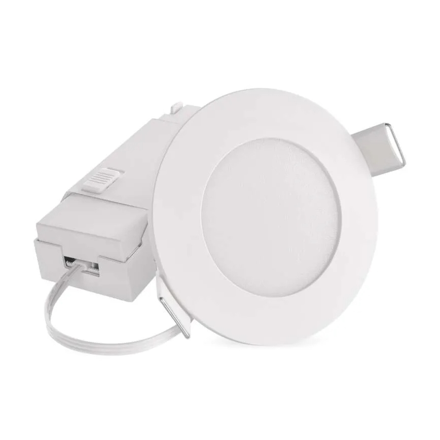 LED Badezimmer-Einbauleuchte LORI LED/4,5W/230V IP65 2700/4000K Ø 8,5 cm Weiß