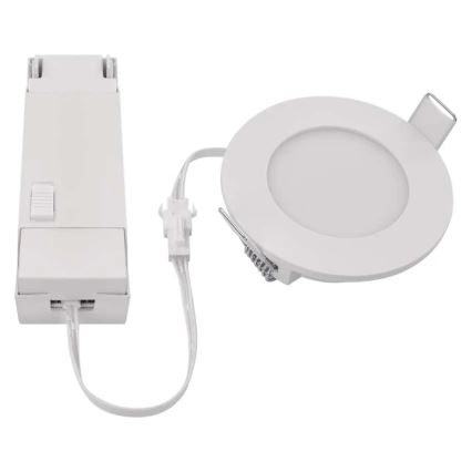 LED Badezimmer-Einbauleuchte LORI LED/4,5W/230V IP65 2700/4000K Ø 8,5 cm Weiß