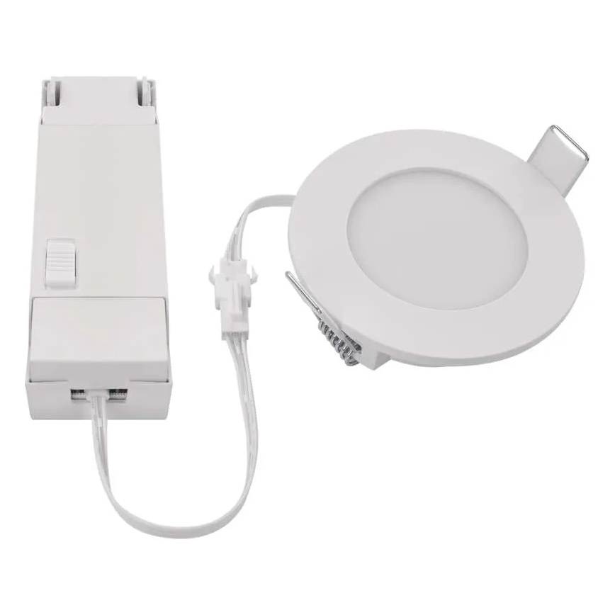 LED Badezimmer-Einbauleuchte LORI LED/4,5W/230V IP65 2700/4000K Ø 8,5 cm Weiß