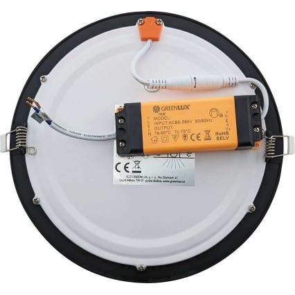 LED-Badezimmer-Einbauleuchte VEGA LED/12W/230V 2800K IP44