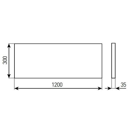 Dimmbares LED-Einbaupanel für Badezimmer STELLA LED/28/32/36/40W/230V 30x120 cm CRI 90 IP44 weiß