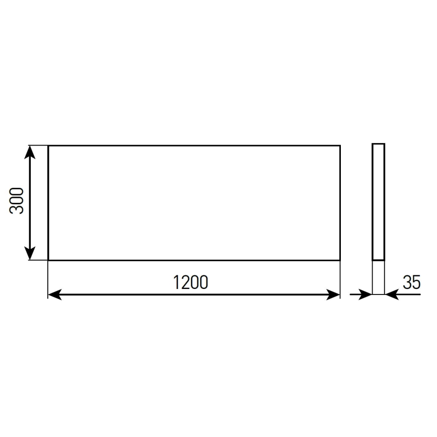 Dimmbares LED-Einbaupanel für Badezimmer STELLA LED/28/32/36/40W/230V 30x120 cm CRI 90 IP44 weiß