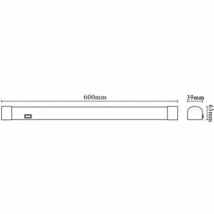 LED-Badezimmer-Spiegelbeleuchtung LED/15W/230V 4000K IP44