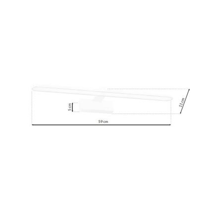 LED-Badezimmer-Spiegelbeleuchtung SPLASH LED/12W/230V IP44