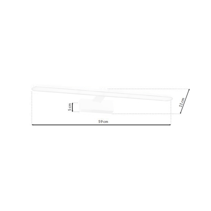 LED-Badezimmer-Spiegelbeleuchtung SPLASH LED/12W/230V IP44