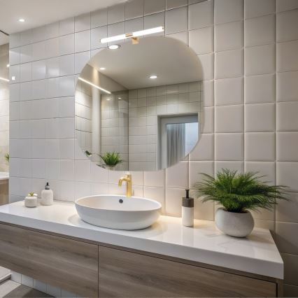 LED-Badezimmer-Spiegelleuchte 2-in-1 APA LED/6W/230V 40 cm IP44 Gold