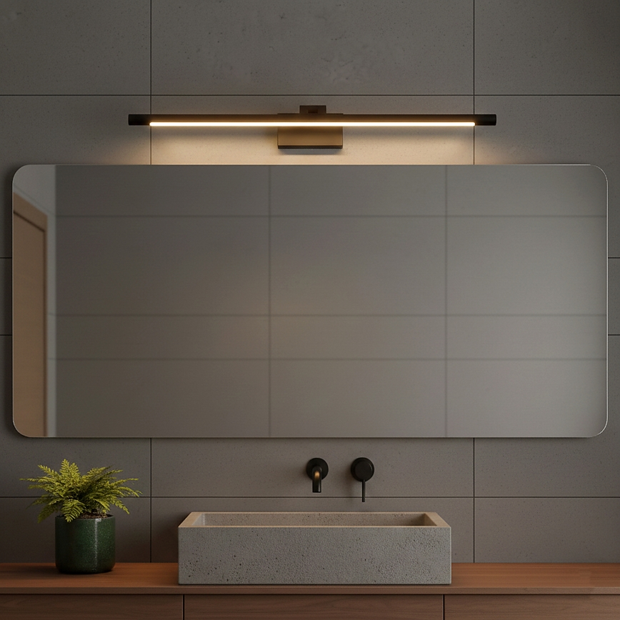 LED-Badezimmer-Spiegelleuchte MIRROR LED/8W/230V 4000K IP44 60 cm schwarz