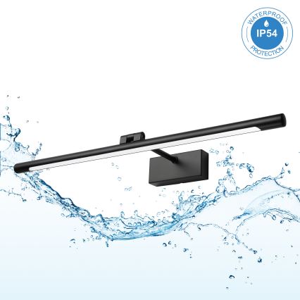 LED-Badezimmer-Spiegelleuchte MIRROR LED/8W/230V 4000K IP44 60 cm schwarz