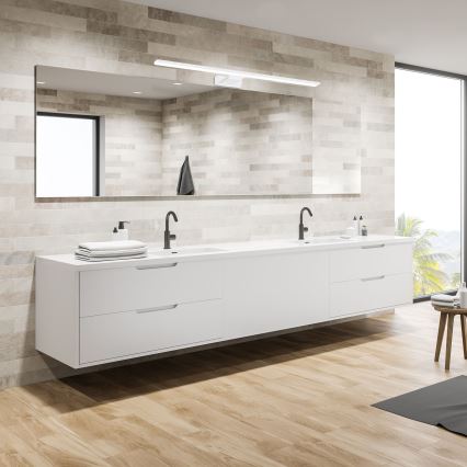 LED Badezimmer-Spiegelleuchte SHINE WHITE LED/15W/230V 80 cm IP44 weiß