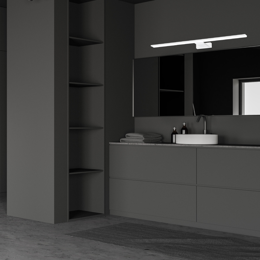 LED Badezimmer-Spiegelleuchte SHINE WHITE LED/15W/230V 80 cm IP44 weiß