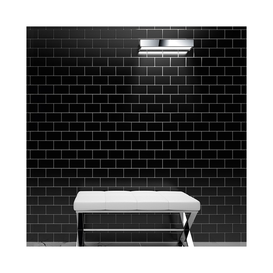 LED Badezimmer-Wandleuchte LED/9W/230V 40 cm IP44 glänzender Chrom