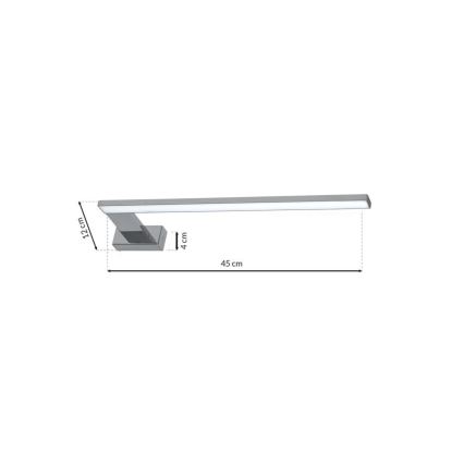 LED Badezimmer-Wandleuchte SHINE 1xLED/11W/230V IP44