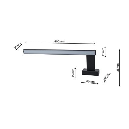 LED Badezimmer-Wandleuchte SHINE 1xLED/11W/230V IP44