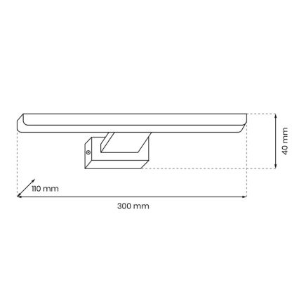 LED Badezimmer-Wandleuchte SHINE 1xLED/7W/230V IP44