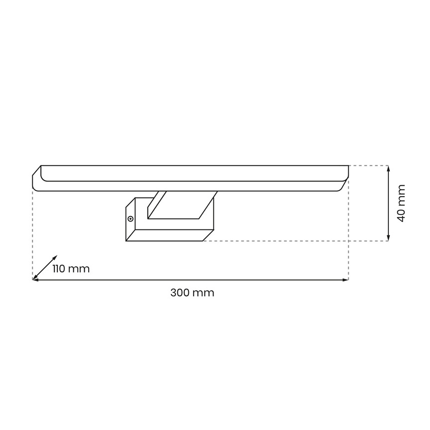 LED Badezimmer-Wandleuchte SHINE 1xLED/7W/230V IP44