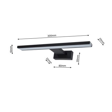 LED Badezimmer-Wandleuchte SHINE 1xLED/7W/230V IP44