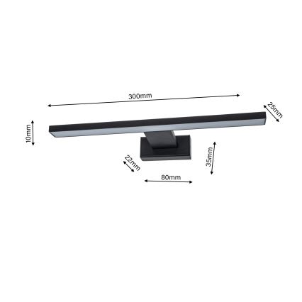 LED Badezimmer-Wandleuchte SHINE 1xLED/7W/230V IP44