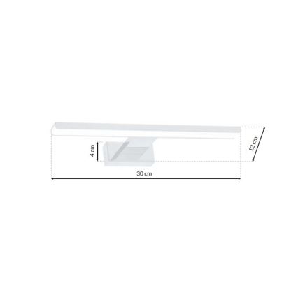 LED-Badezimmer-Wandleuchte SHINE LED/7W/230V 30 cm IP44 Weiß