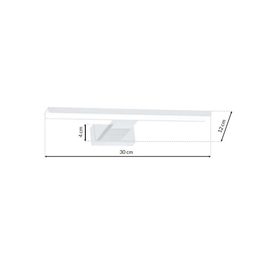 LED-Badezimmer-Wandleuchte SHINE LED/7W/230V 30 cm IP44 Weiß