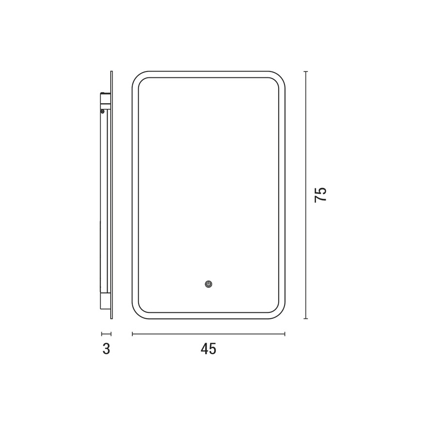 LED-Badezimmerspiegel mit Hintergrundbeleuchtung LED/18W/230V 4000K IP44