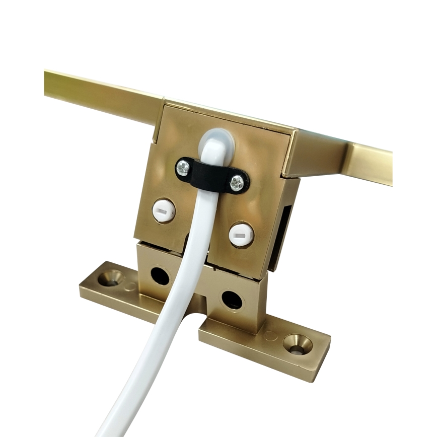 LED Badezimmerspiegelbeleuchtung LED/8W/230V 4000K 50 cm IP44 mattgold