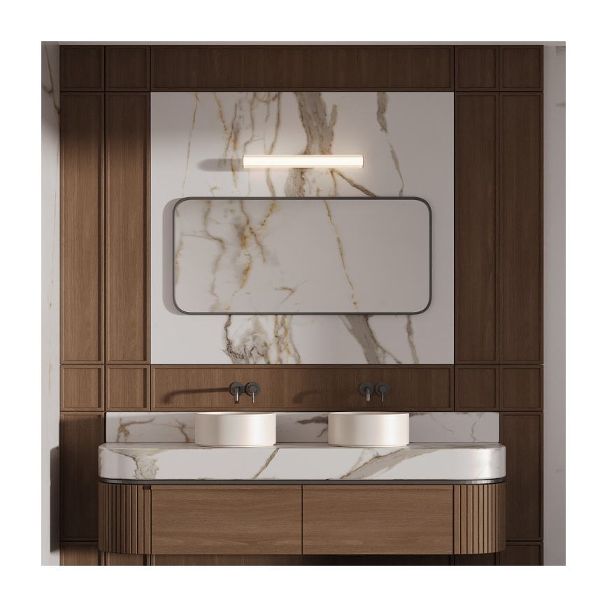 LED Badezimmer-Spiegelleuchte LINEA LED/12W/230V 3000/4000/6000K IP44 61 cm schwarz