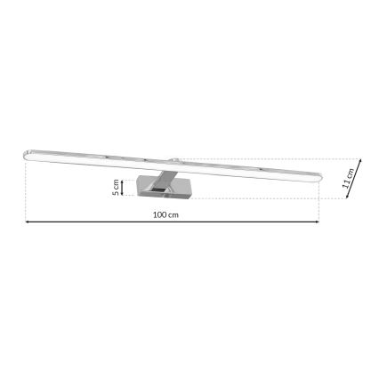 LED-Badezimmerwandleuchte SPLASH 1xLED/21W/230V